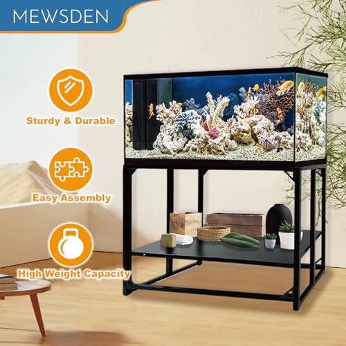 MEWSDEN Item Stand in (10 Gallon)24.8"x9.25", Black