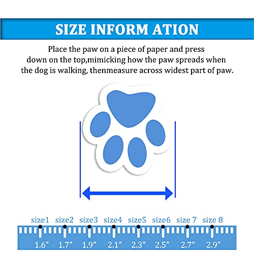 CovertSafe& Paw Hoof Protector in Size 1: （2.3''x1.6'')(L*W) for 10-23 lbs, Blue