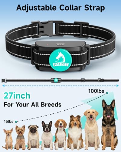 PATPET Animal Collar in 15-100Lbs, Teal