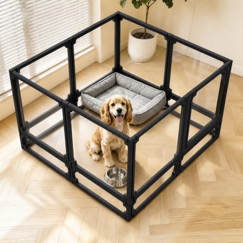 EVOTAILS Pet Playpen in 34", Black