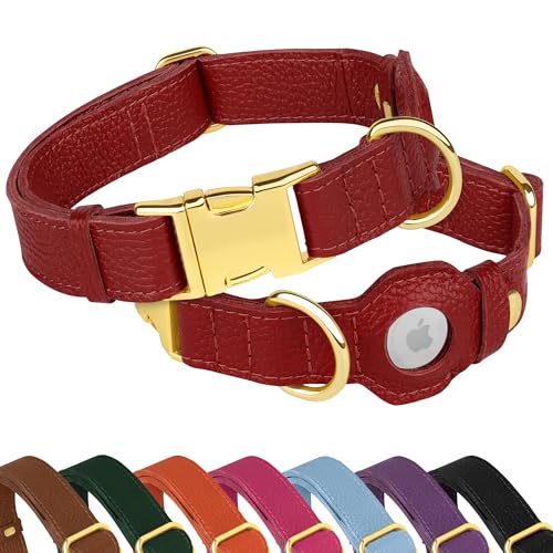 BUDKAS Animal Collar in XS, 9"-12" Neck Fit, Red