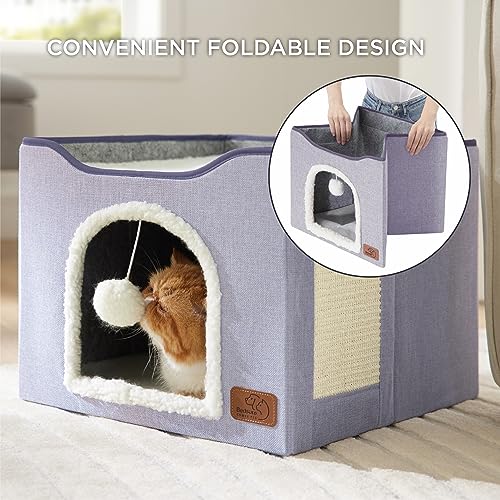 Bedsure Pet Activity Structure in Single, Cloud Purple