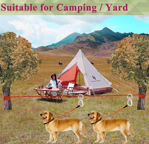 SIAELT Leash in 50Ft, Red for2
