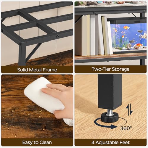 MAHANCRIS Item Stand in 30 Gallon, Rustic Brown