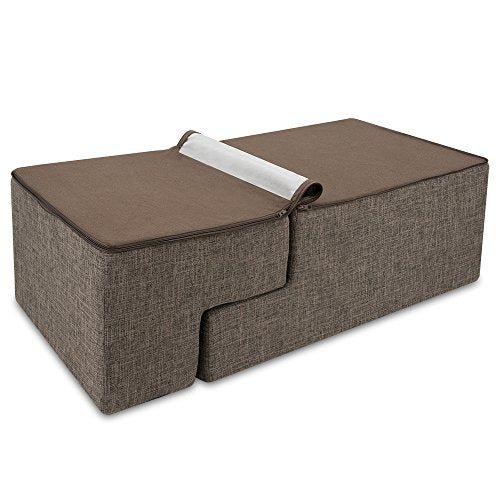 Best Pet Supplies Animal Stair in H: 22 Inches (Foldable), Brown Linen
