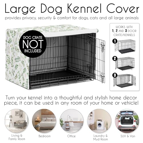 Sweet Jojo Designs Animal Cage in 42.0"L x 28.5"W x 30.0"H, Green Botanical