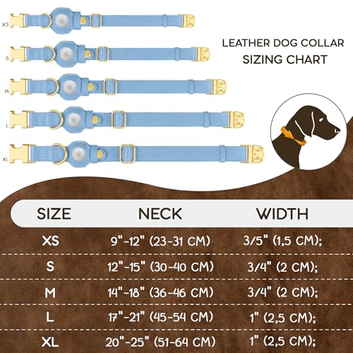 BUDKAS Animal Collar in XS, 9"-12" Neck Fit, Cornflower
