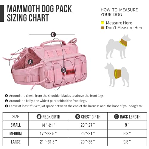 ONETIGRIS Pet Supplies in Medium, Pink