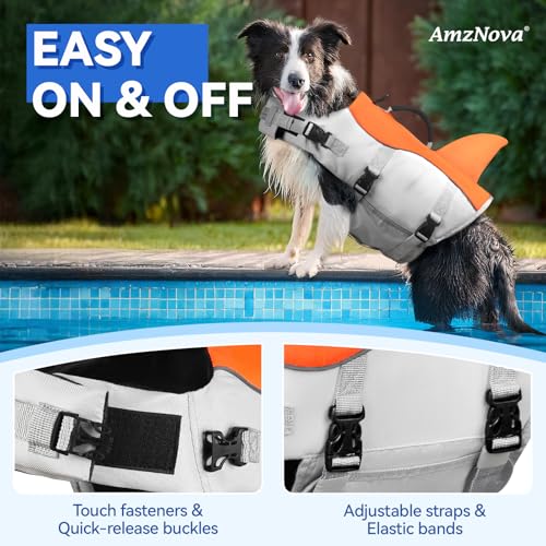 AMZNOVA Pet Apparel in XS: 13-18in (Chest Girth), Bright Orange