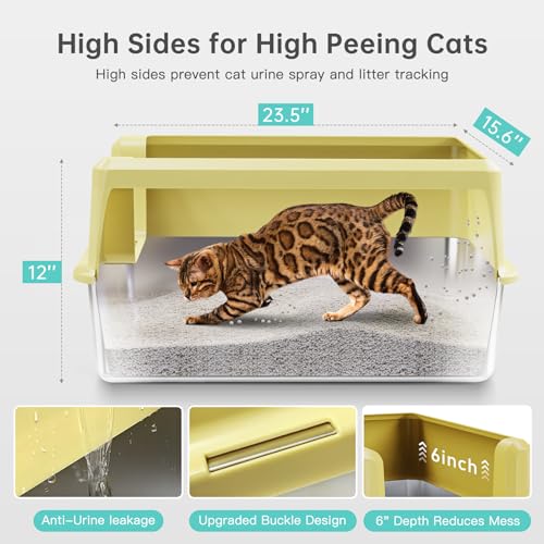WoofiGo Litter Box in X-Large, 21 - Yellow (Pack of 1)