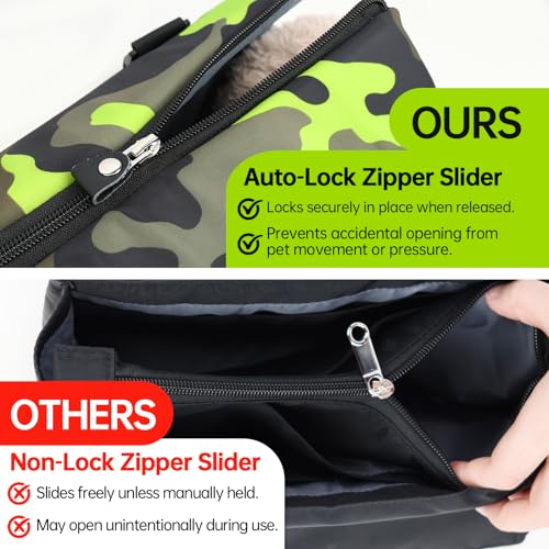 DELTAMANN Animal Carrier in 13.8"L x 5.0"W x 9.5"H, Camouflage Green