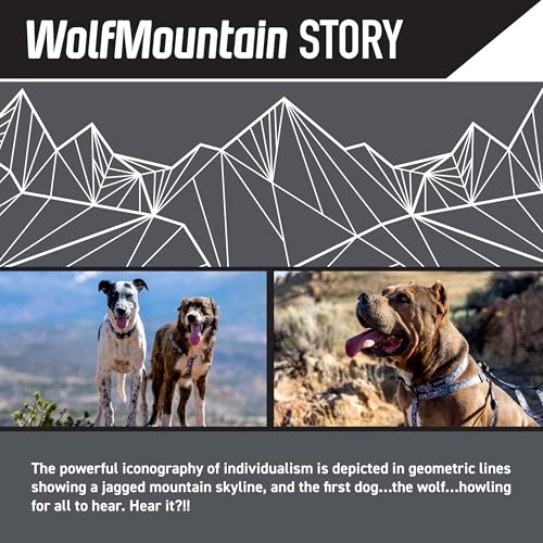 Wolfgang Man & Beast Animal Harness in Small (5/8 Inch x 12-18 Inch), WolfMountain Print