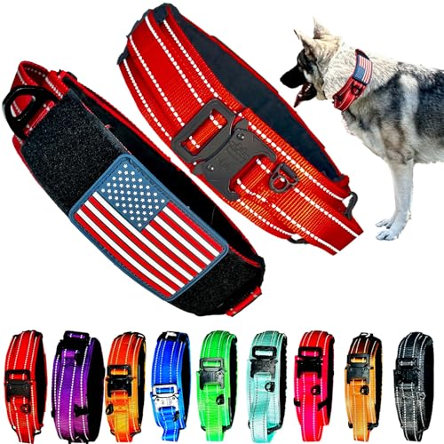 DEZIZEUSK9 Animal Collar in 16-25 INCH, RED-COBVEL2