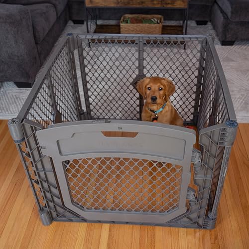 MYPET Pet Playpen in 4-Panel, Fieldstone