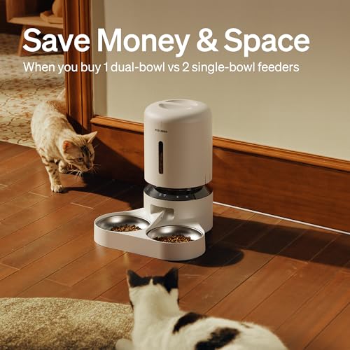 PETLIBRO Pet Feeder in Dual Tray with WiFi, White
