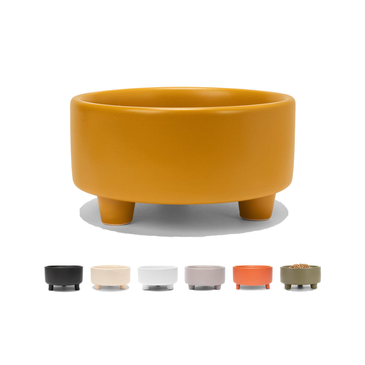 Waggo Pet Feeder in Small, Mustard