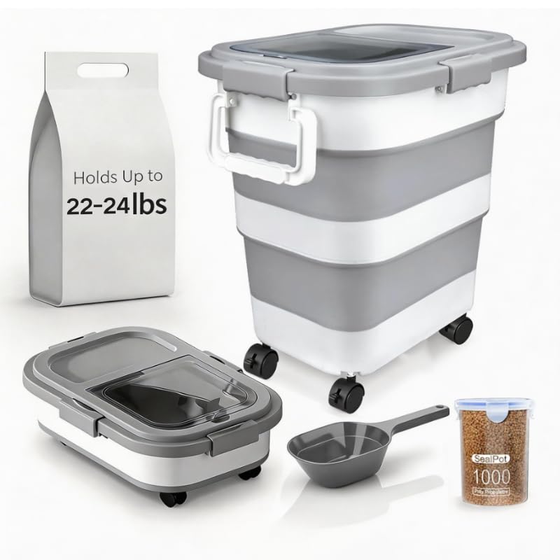 VORNOSI Food Storage Container in Large, gray and white