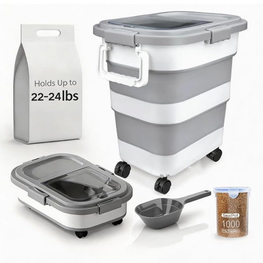 VORNOSI Food Storage Container in Large, gray and white