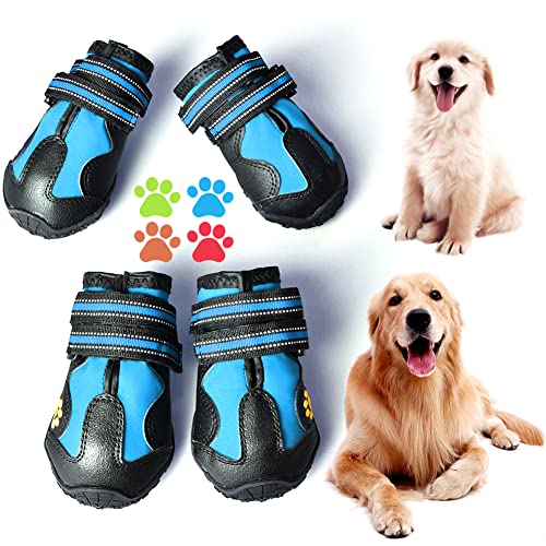 CovertSafe& Paw Hoof Protector in Size 1: （2.3''x1.6'')(L*W) for 10-23 lbs, Blue