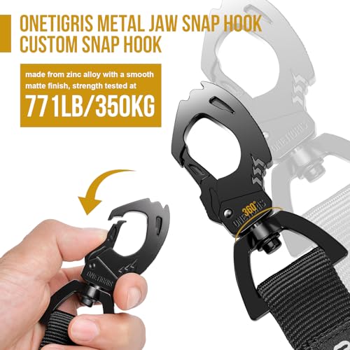 ONETIGRIS Leash in 85cm-118cm/33.5in-46.5in, Black