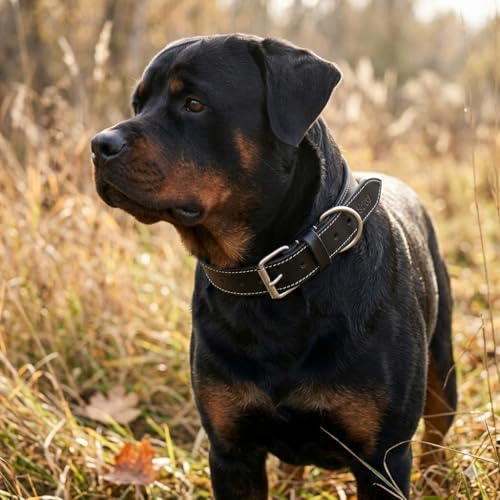 DowgClub Animal Collar in S (11"-14"), Rich Black