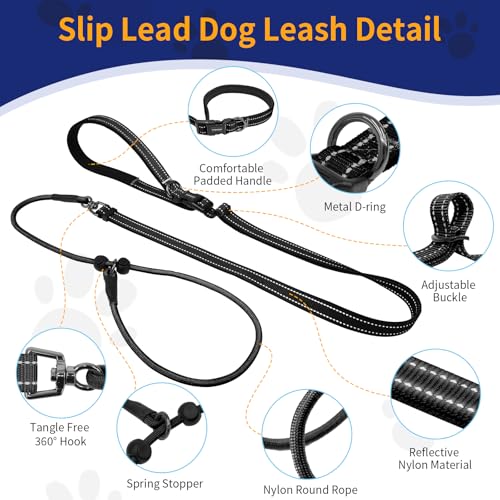 kazazoo Leash in Adjustable, 5.5ft to 8.5ft, Black