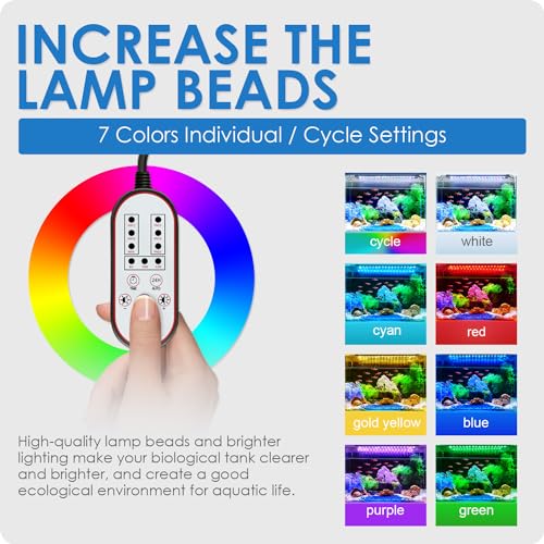 Gamalta Lamp in For 12~18inch Fish Tank, Black - Remote Control