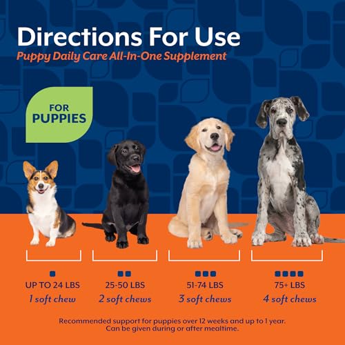 NaturVet Animal Vitamin in Puppy- 60 Soft Chews, Life Stages