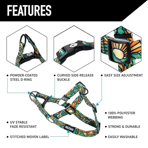Wolfgang Man & Beast Animal Harness in Small (5/8 Inch x 12-18 Inch), WildWolf Print