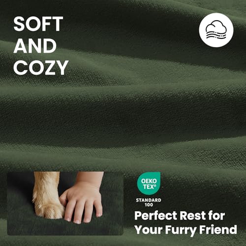 OhGeni Pet Bed Mat in 41" x 28" x 4" (For Crate), 05-Green