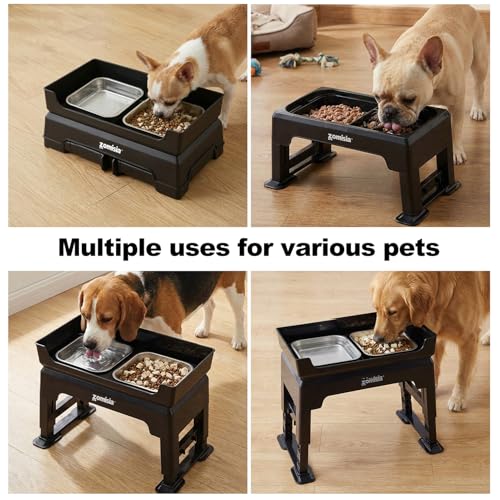 ZOMISIA Pet Feeder in 1.6L, Black