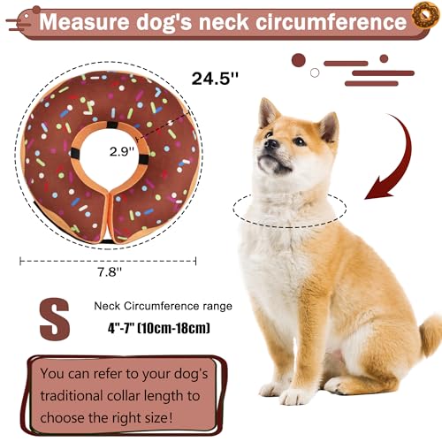 Cneo Animal Recovery Collar Cone in S（neck 4"-7"）, Brown