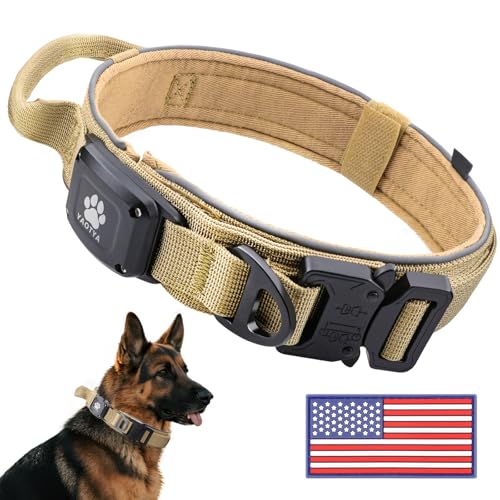 YaoTya Animal Collar in M(15"-18.5"), Khaki