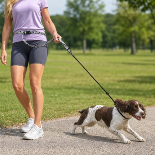 kazazoo Leash in Adjustable (5.5ft to 8.5ft), Cow