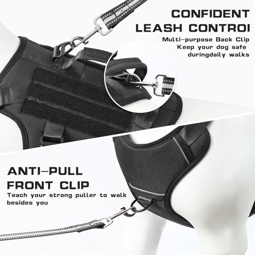 Jane Shine Animal Harness in S(Neck:14-18",Chest:17-24"), Black