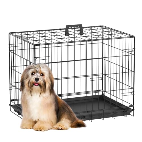 FDW Animal Cage in 24.0"L x 16.0"W x 19.0"H, Dark Black