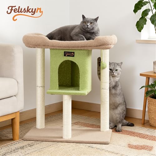 Feliskyn Pet Activity Structure in 28 Inches, Green