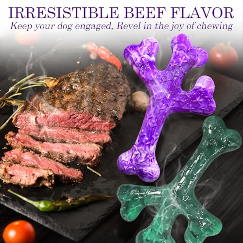 Frienhund Pet Toy in 4-PacK Beef, Purple & Green