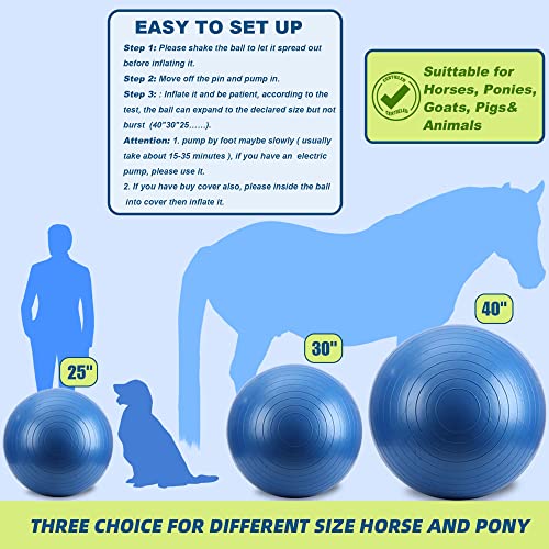 SWYIVY Recreation Ball in 40 Inch, Blue