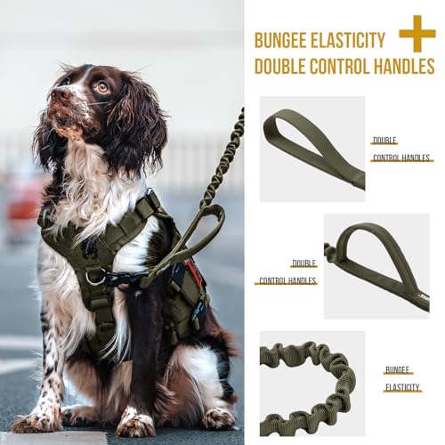 ONETIGRIS Leash in 85cm-118cm/33.5in-46.5in, Green