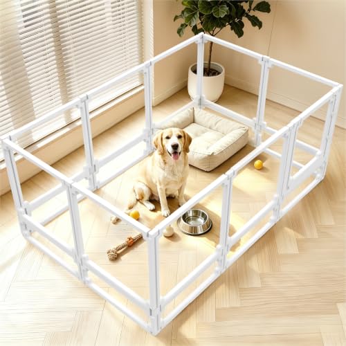 EVOTAILS Pet Playpen in 34", White