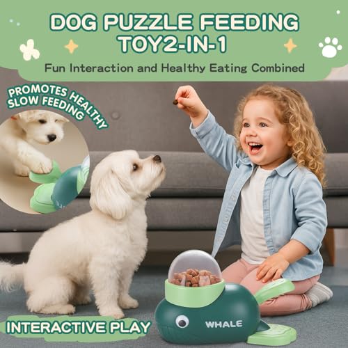 Star&Mi Pet Feeder in Whale-Green