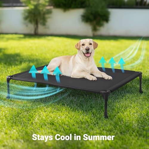 Veehoo Pet Bed Mat in 42.0"L x 30.0"W x 7.0"Th, Black Silver