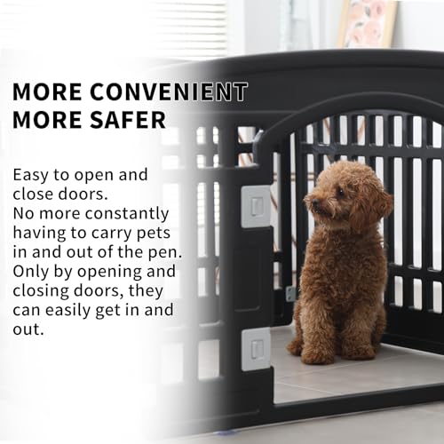 Gupamiga Pet Playpen in Black