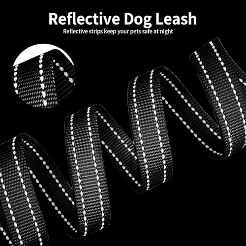kazazoo Leash in Adjustable, 5.5ft to 8.5ft, Black