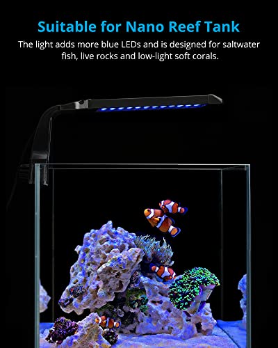 NICREW Lamp in For Freshwater, Blue,White