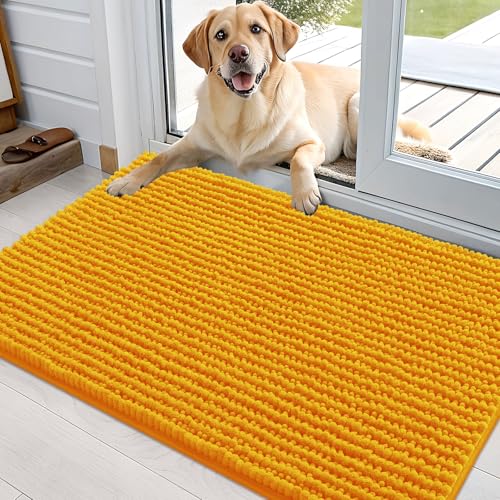 OLANLY Pet Bed Mat in 36" X 24", Golden Yellow