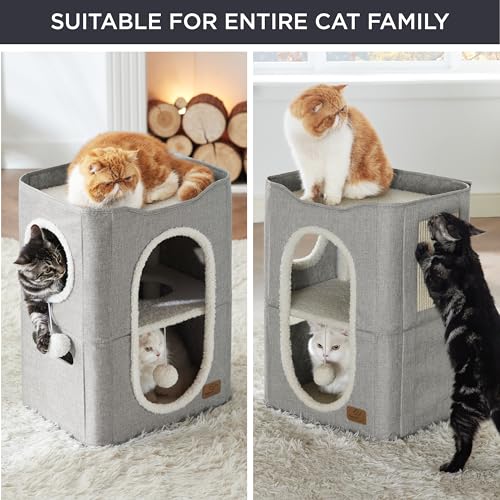 Bedsure Pet Activity Structure in Double, Grey