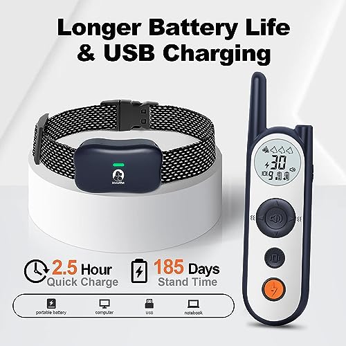 MIMOFPET Animal Collar in Up to 3500ft, Blue