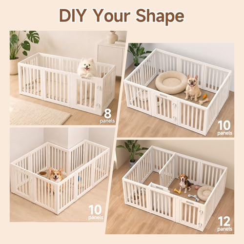 everfront Pet Playpen in 24", White